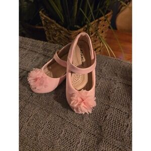 ADAMUMU Girls Pink Patent Mary Jane Flower Dress Shoes Size 9 Toddler